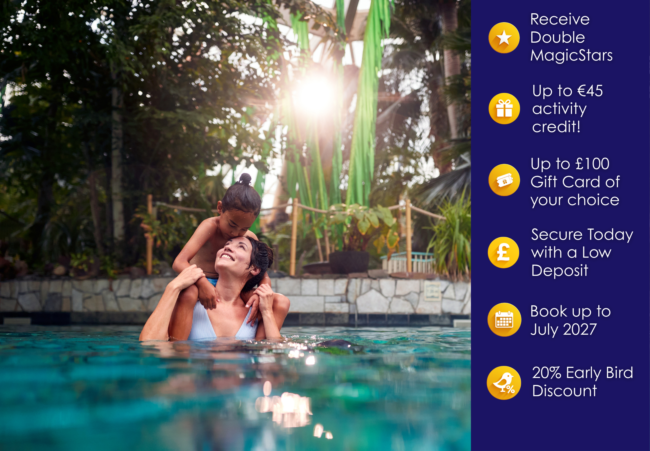 MagicBreaks Relax and Unwind in Center Parcs Europe carousel banner